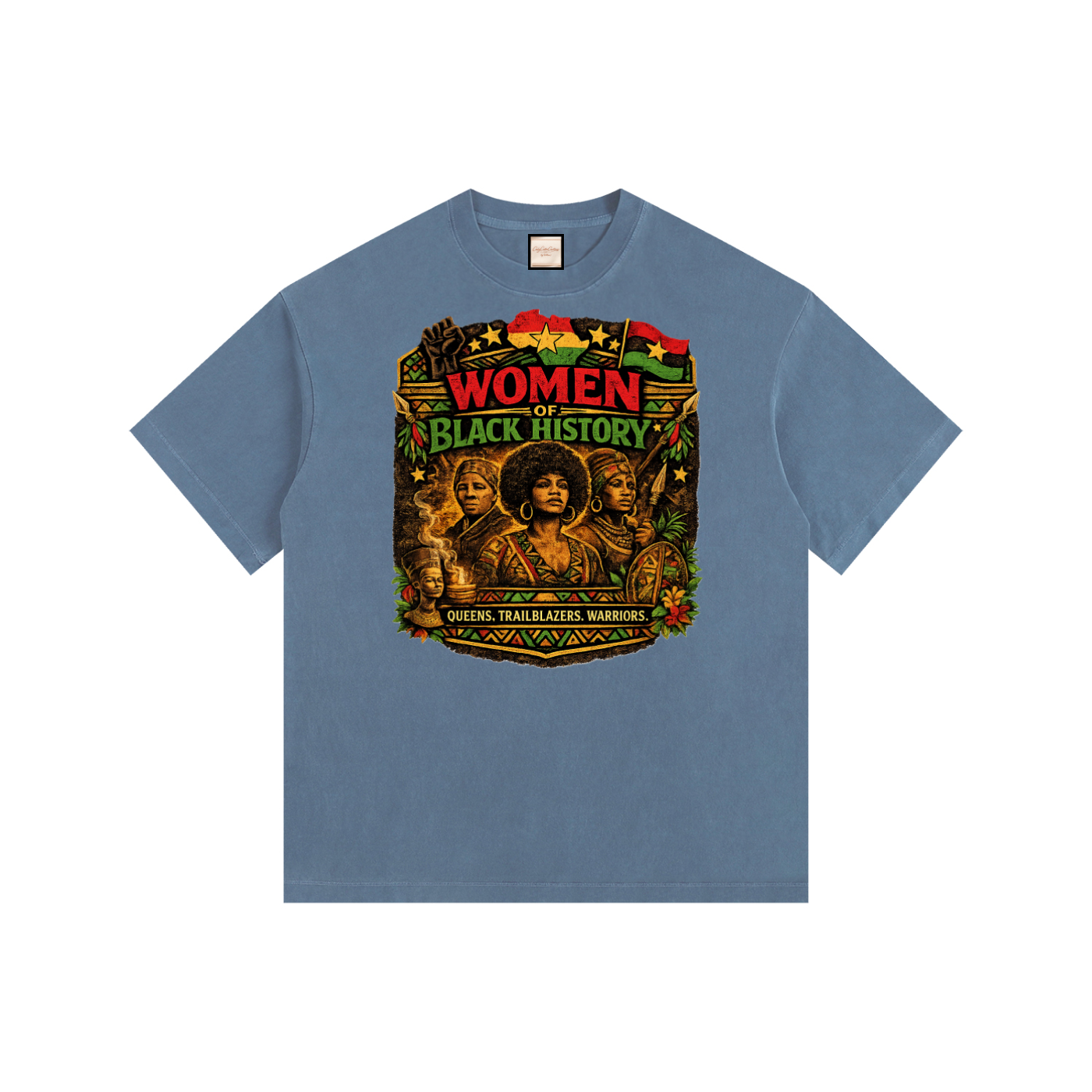 Women|Juneteenth|Vintage Washed Oversized Cotton T-Shirt