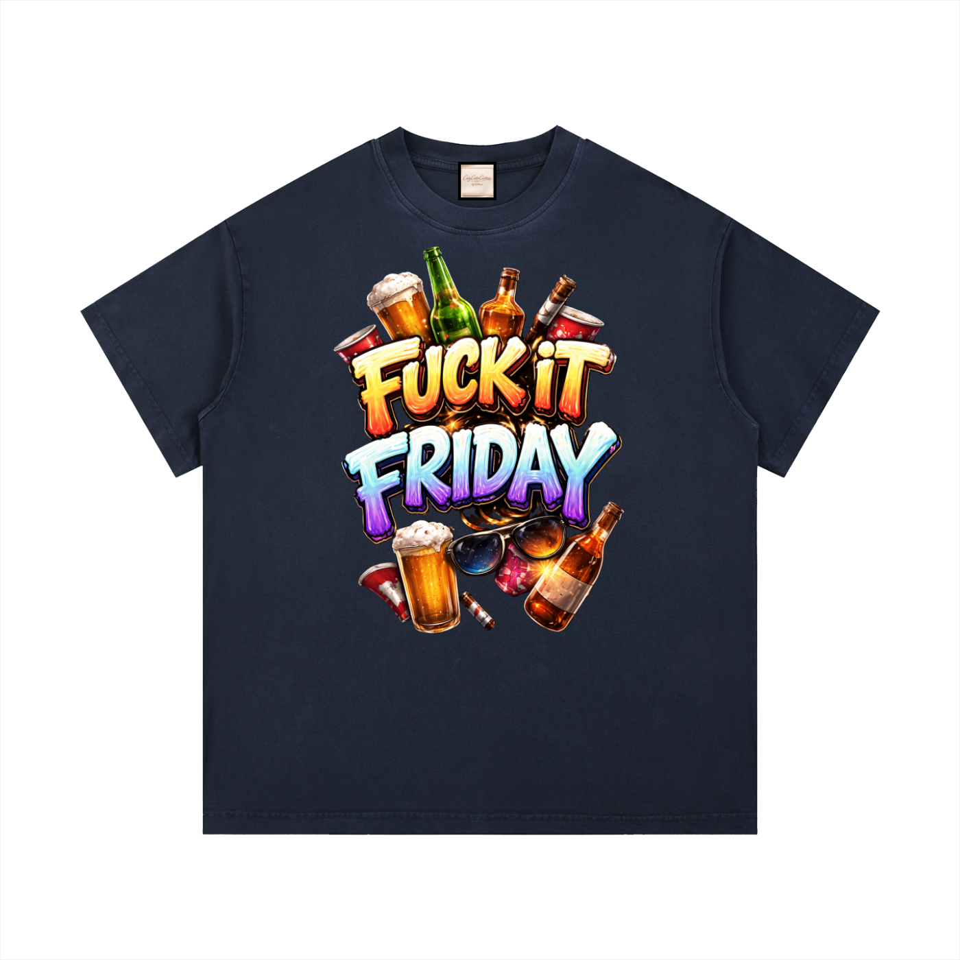 Fuck It Friday|Vintage Wash Cotton T-Shirt