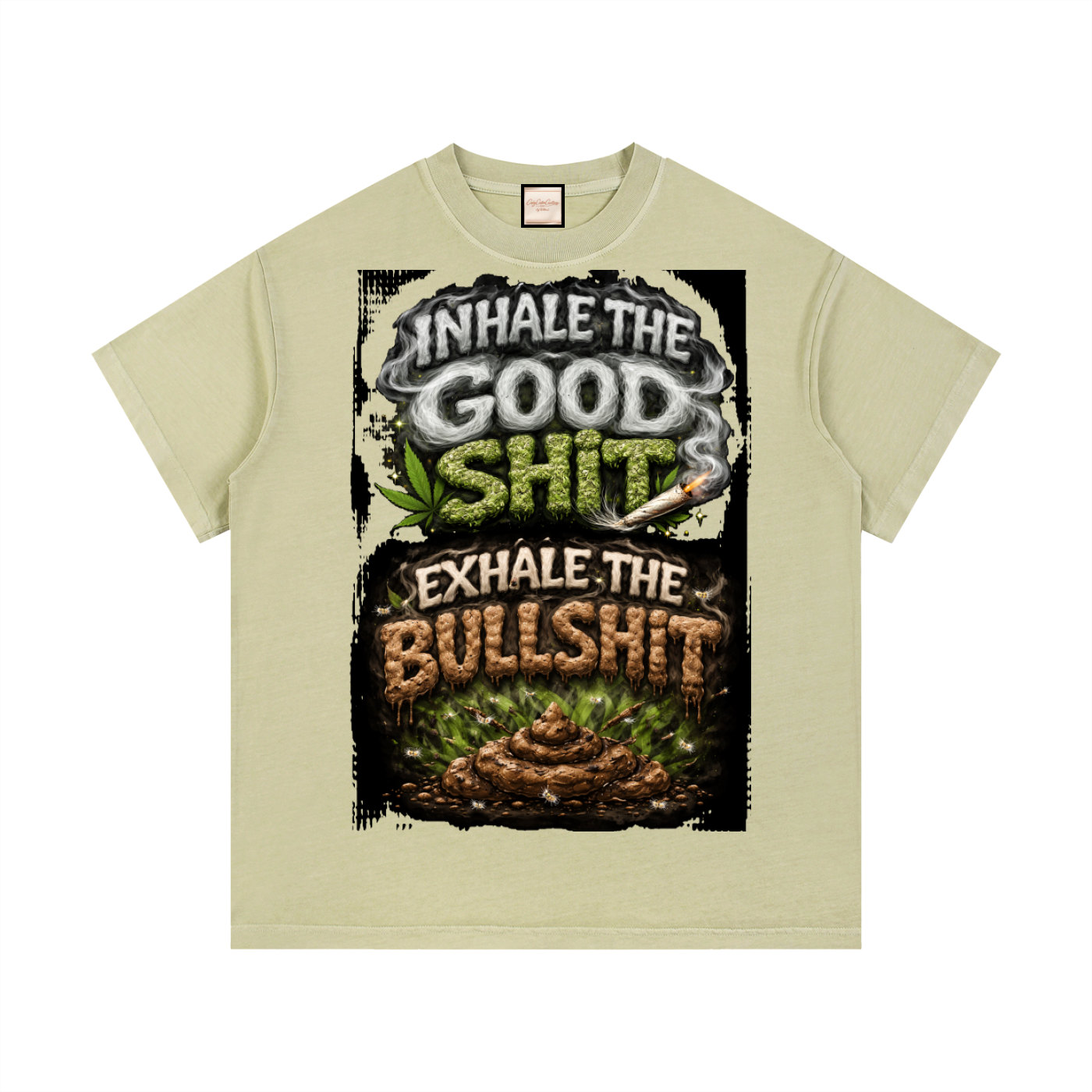 Inhale/Exhale|Vintage Wash Cotton T-Shirt