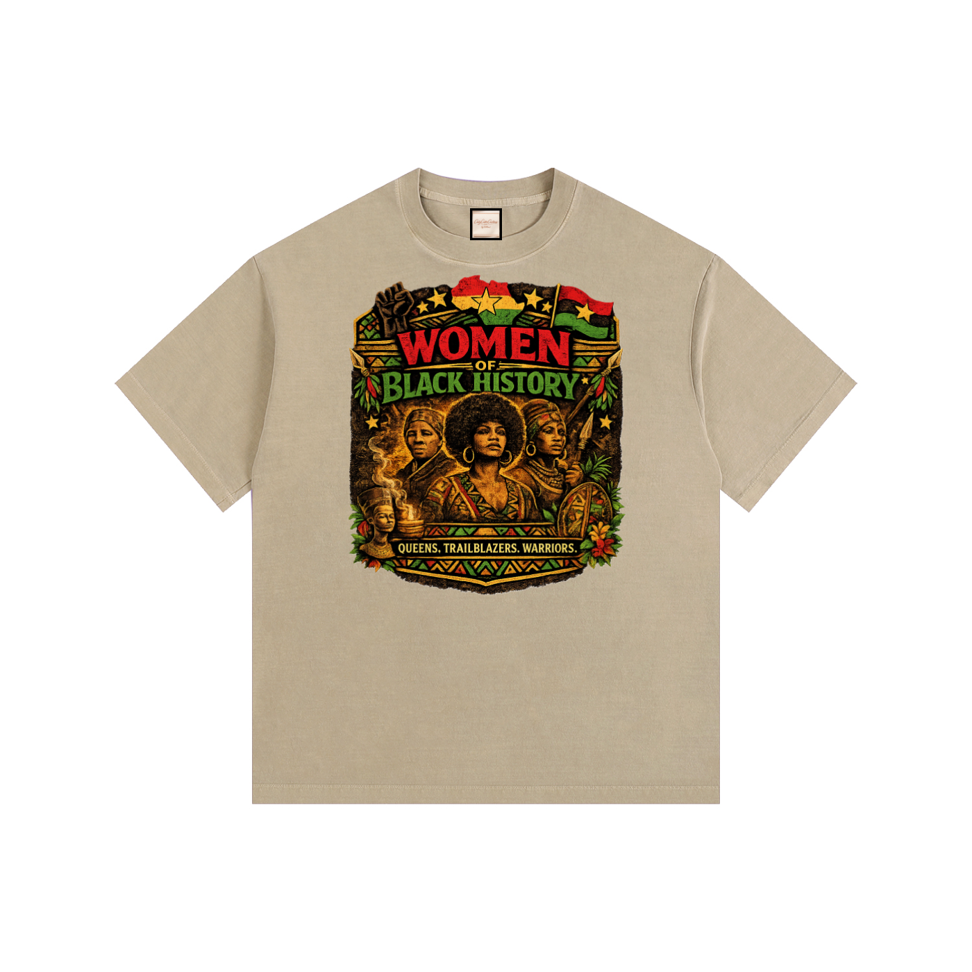Women|Juneteenth|Vintage Washed Oversized Cotton T-Shirt