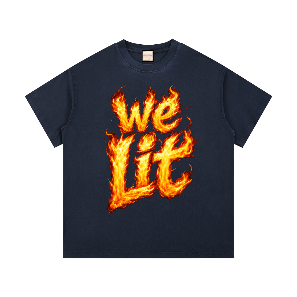 Lit|Vintage Wash Cotton T-Shirt