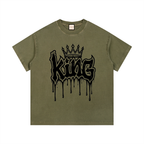 King Drip|Vintage Wash Cotton T-Shirt
