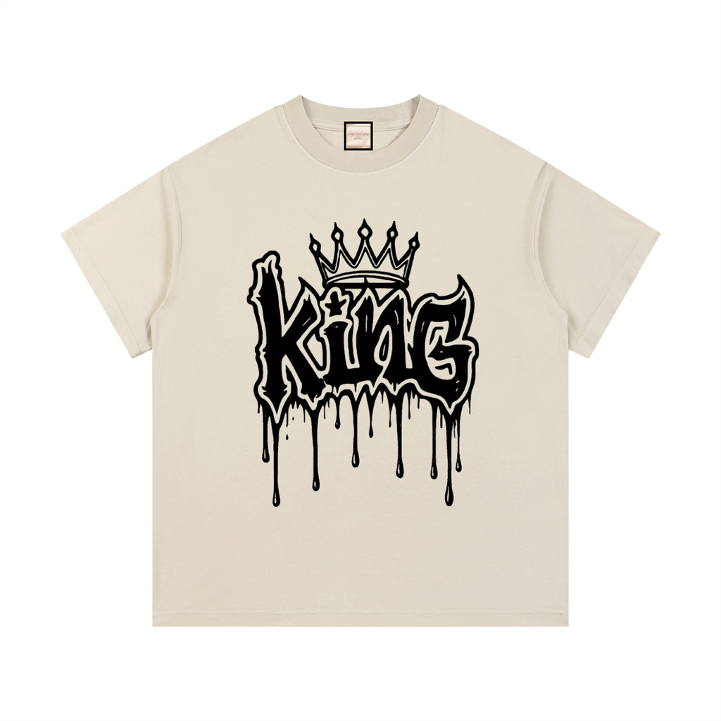 King Drip|Vintage Wash Cotton T-Shirt
