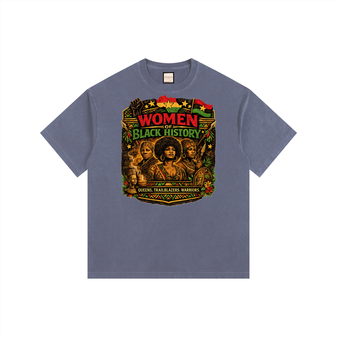 Women|Juneteenth|Vintage Washed Oversized Cotton T-Shirt