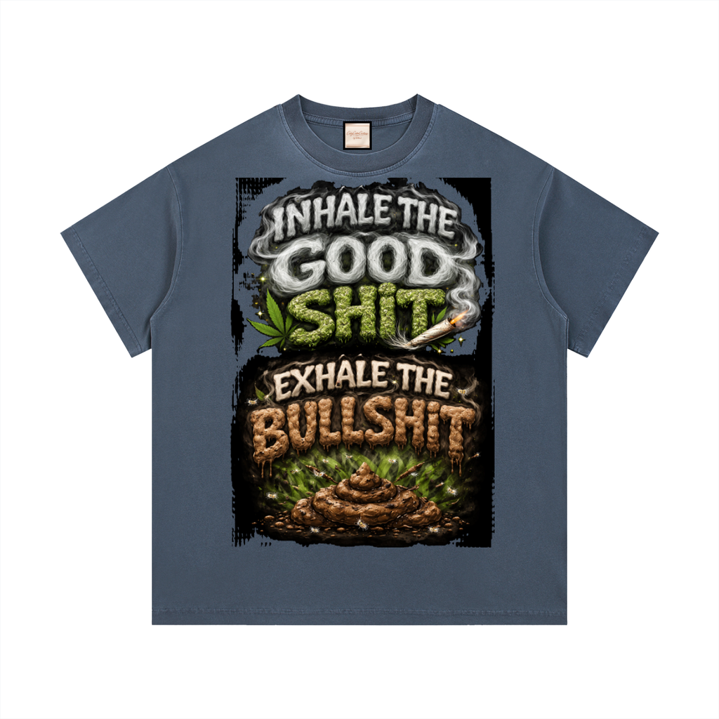 Inhale/Exhale|Vintage Wash Cotton T-Shirt