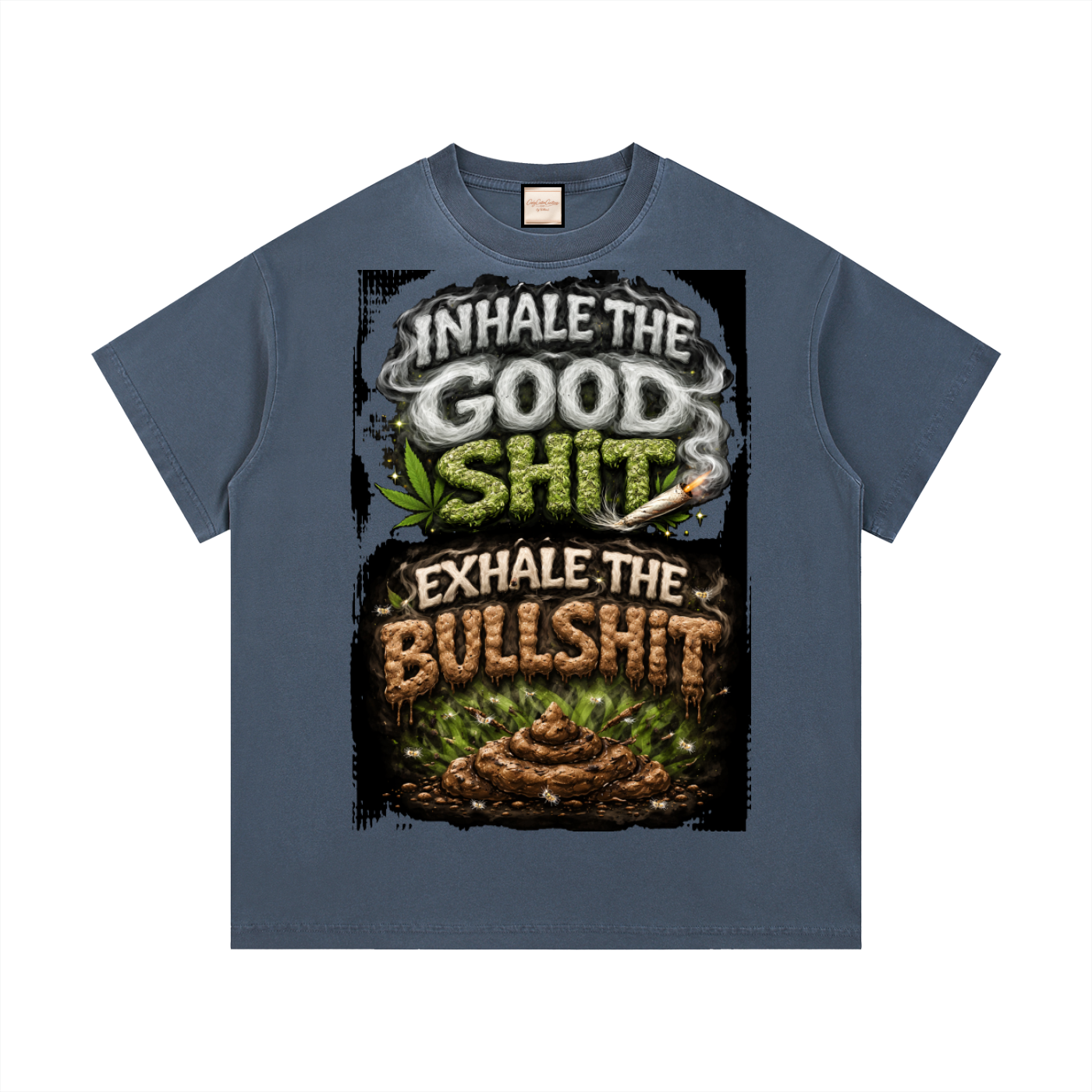 Inhale/Exhale|Vintage Wash Cotton T-Shirt