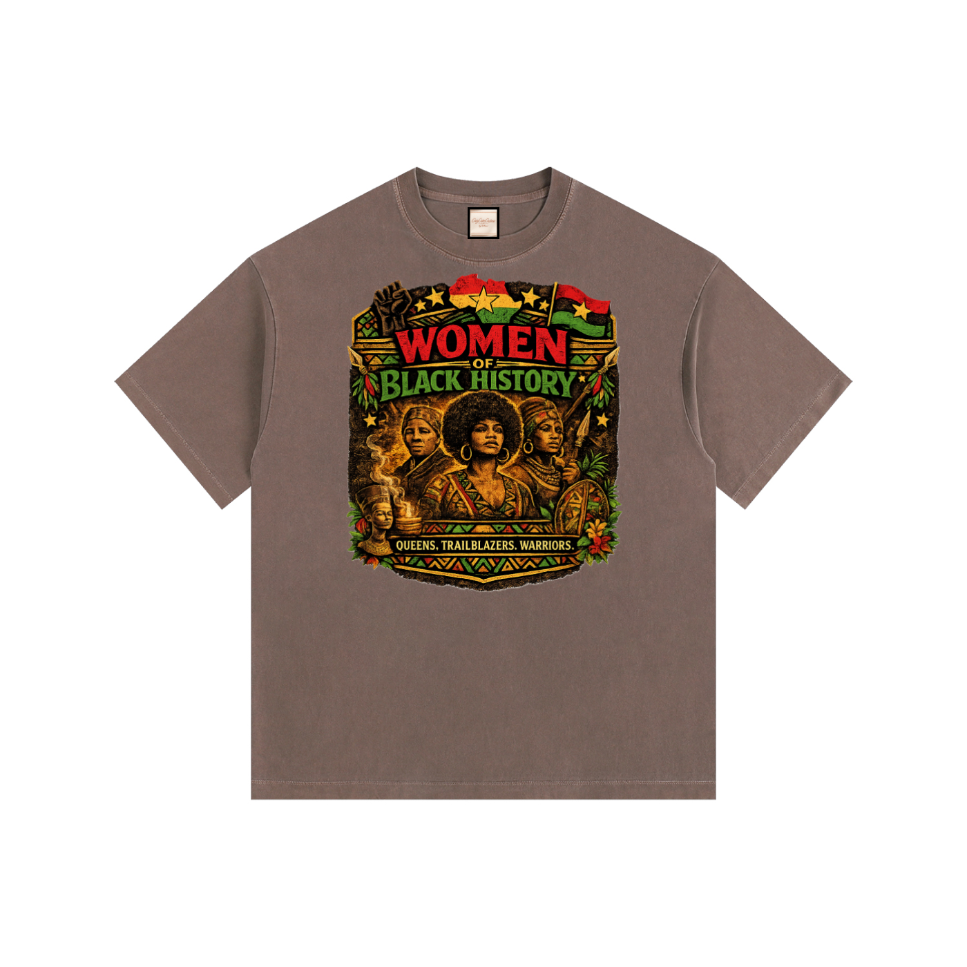 Women|Juneteenth|Vintage Washed Oversized Cotton T-Shirt
