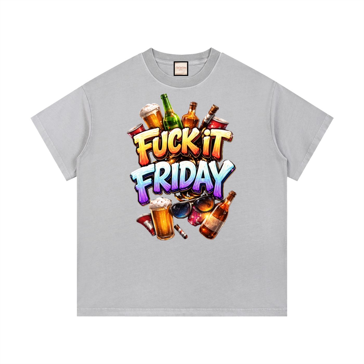 Fuck It Friday|Vintage Wash Cotton T-Shirt