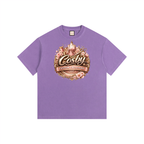 Old LOGO|Vintage Washed Oversized Cotton T-Shirt