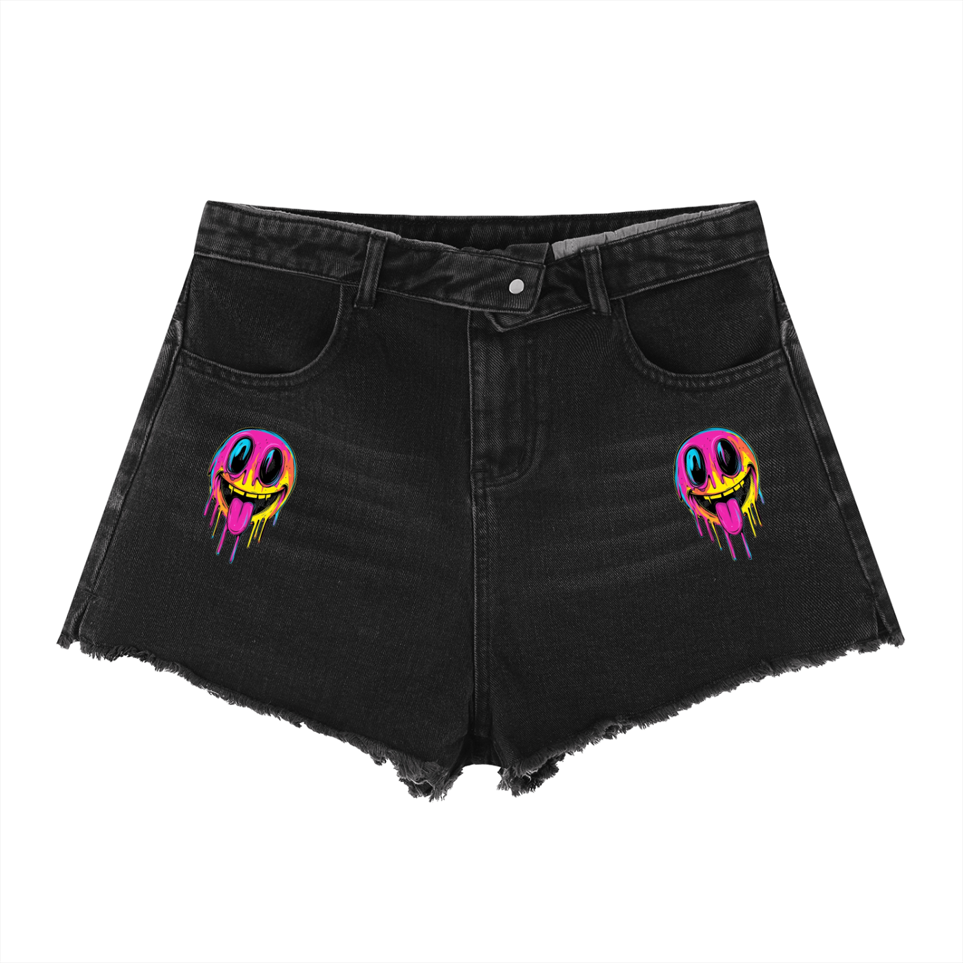Women’s Vintage Wash High Rise Denim Shorts