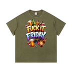 Fuck It Friday|Vintage Wash Cotton T-Shirt