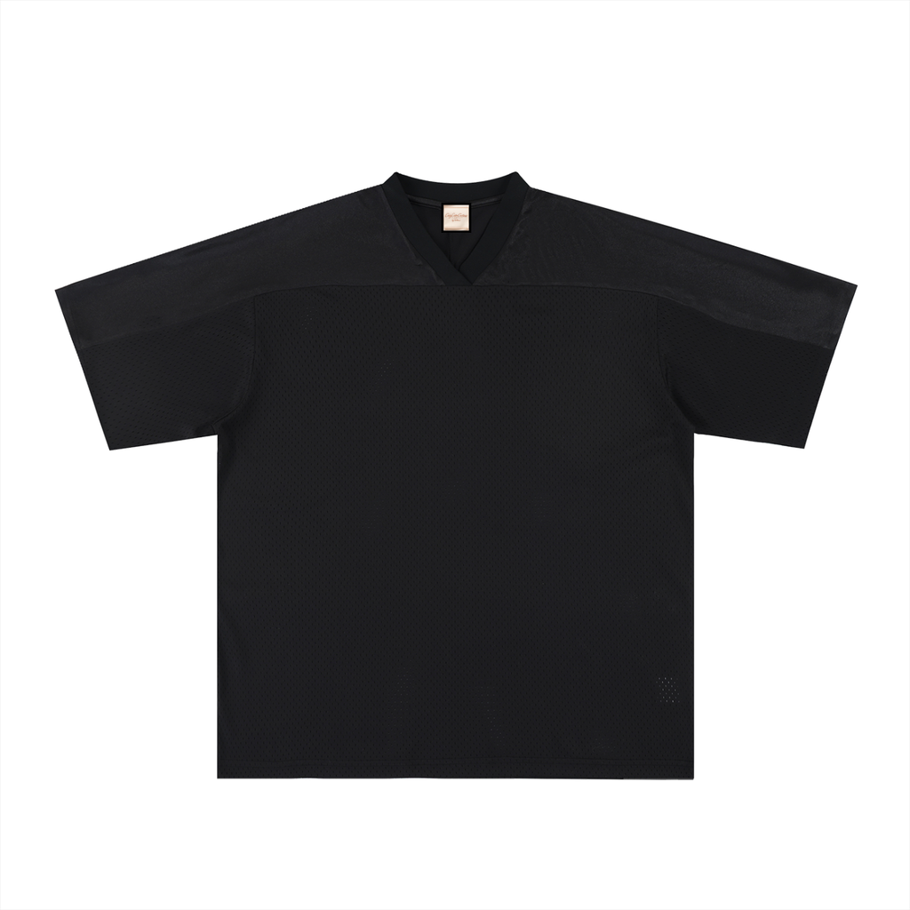 COLE|Oversized Mesh V-Neck Soccer Jersey