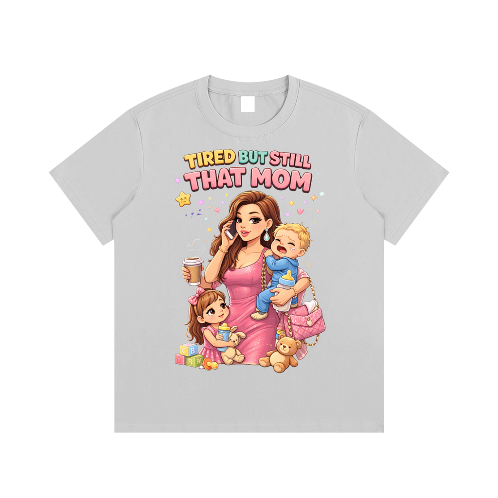 Light|Tired Mama|Essential Cotton T-Shirt