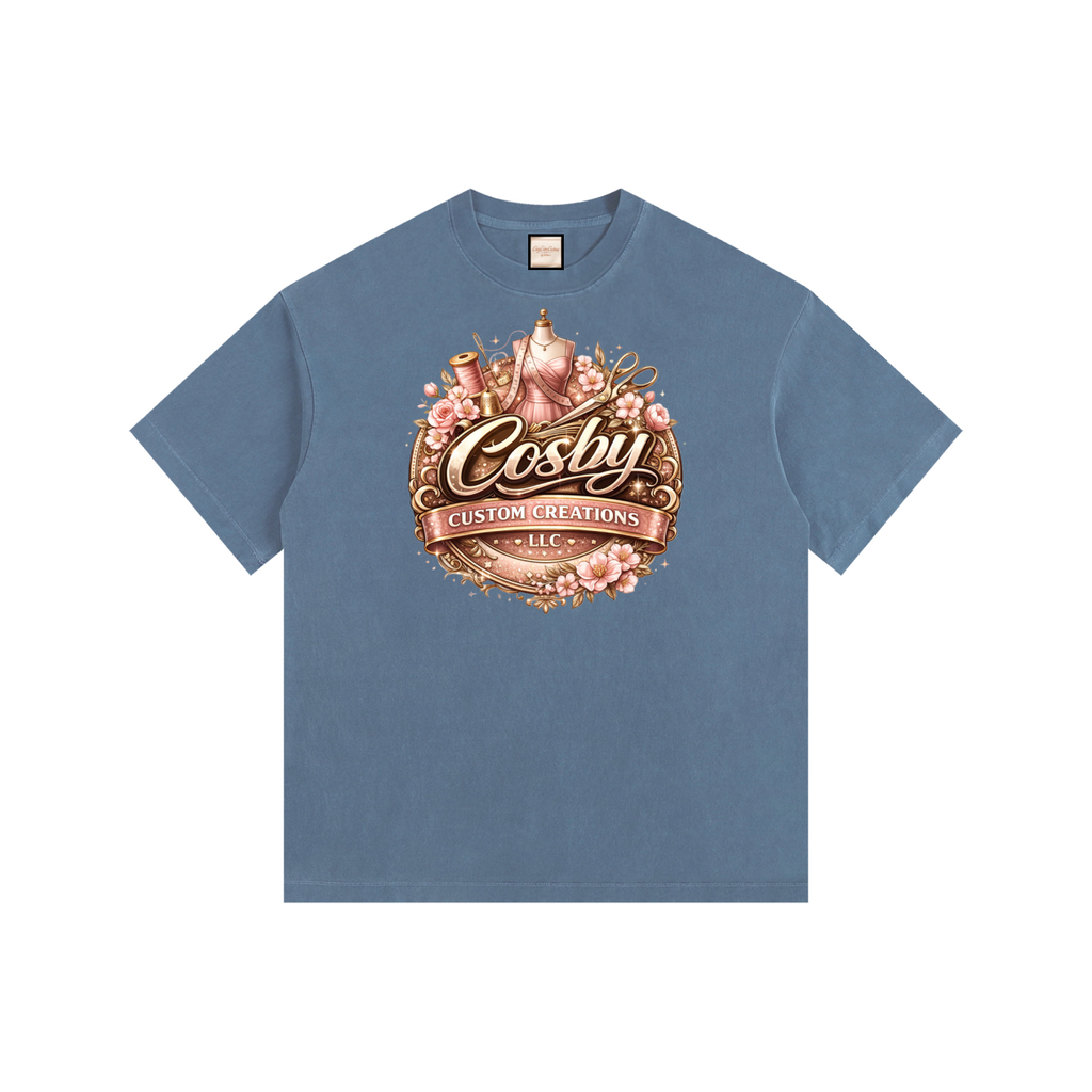 Old LOGO|Vintage Washed Oversized Cotton T-Shirt