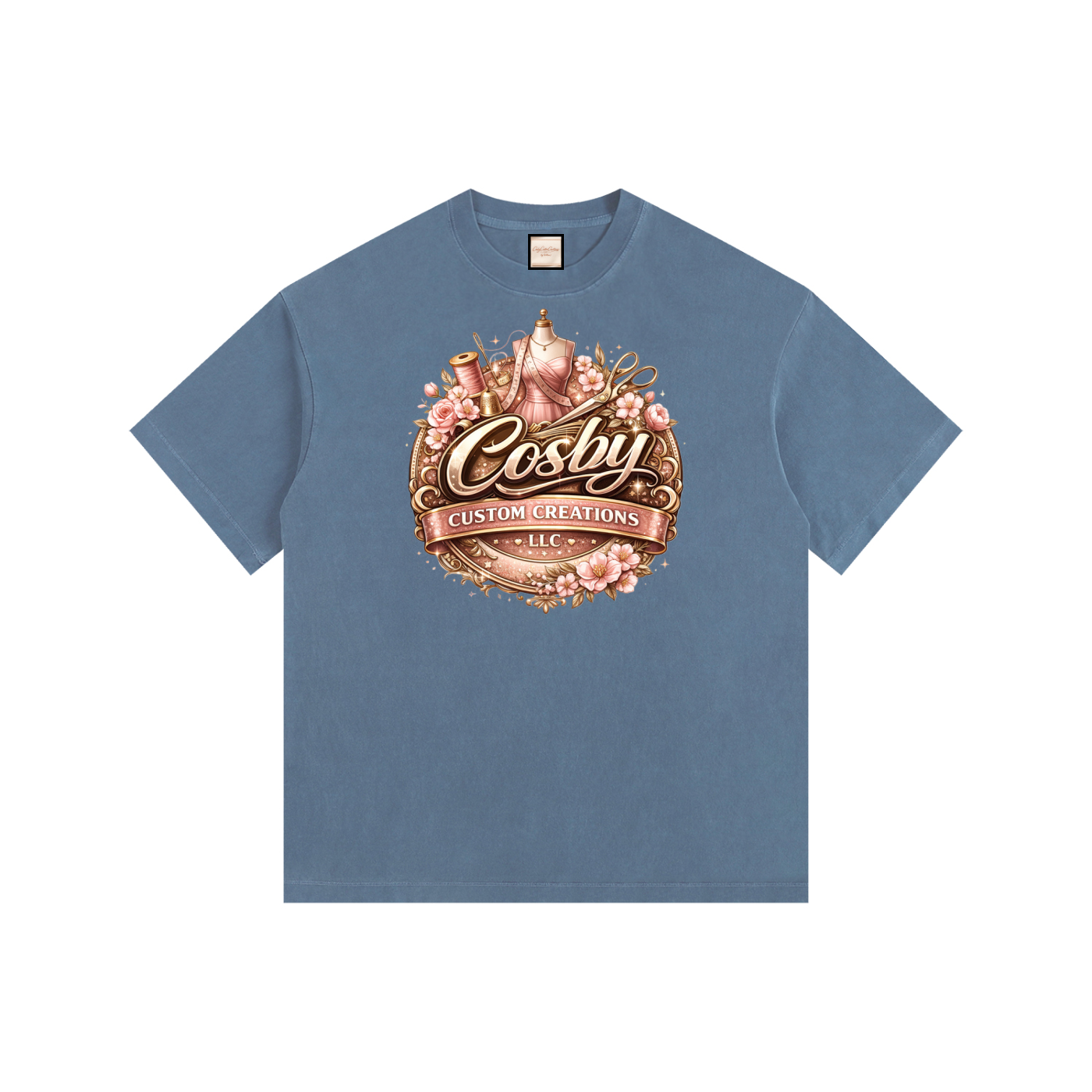 Old LOGO|Vintage Washed Oversized Cotton T-Shirt