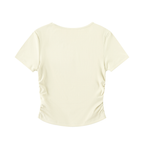 Single/Celibate/Sober|Ruched Bodycon Crop Top
