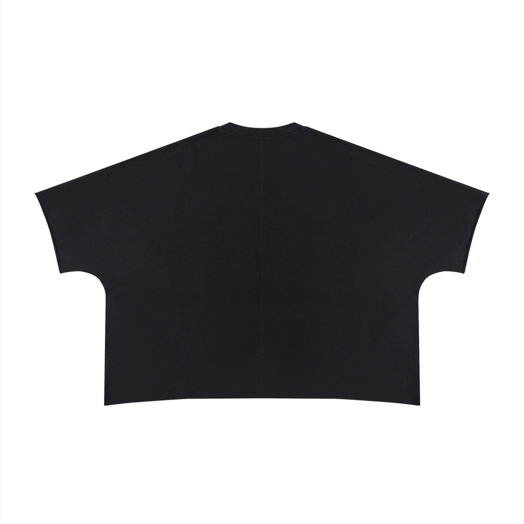 New LOGO|Unisex Heavyweight Boxy Raw Edge T-Shirt