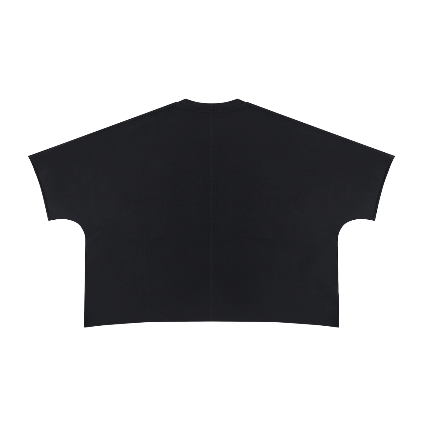 New LOGO|Unisex Heavyweight Boxy Raw Edge T-Shirt
