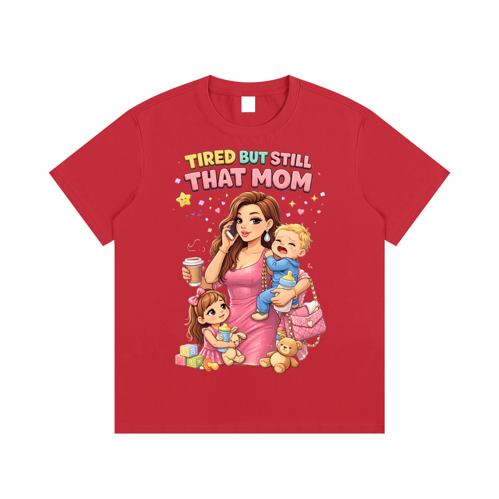 Light|Tired Mama|Essential Cotton T-Shirt