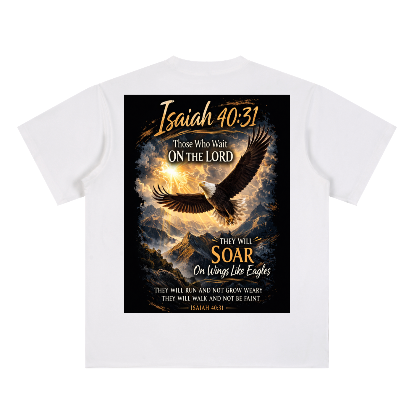 Bible Verse|Isaiah 40:31|Essential Cotton T-Shirt