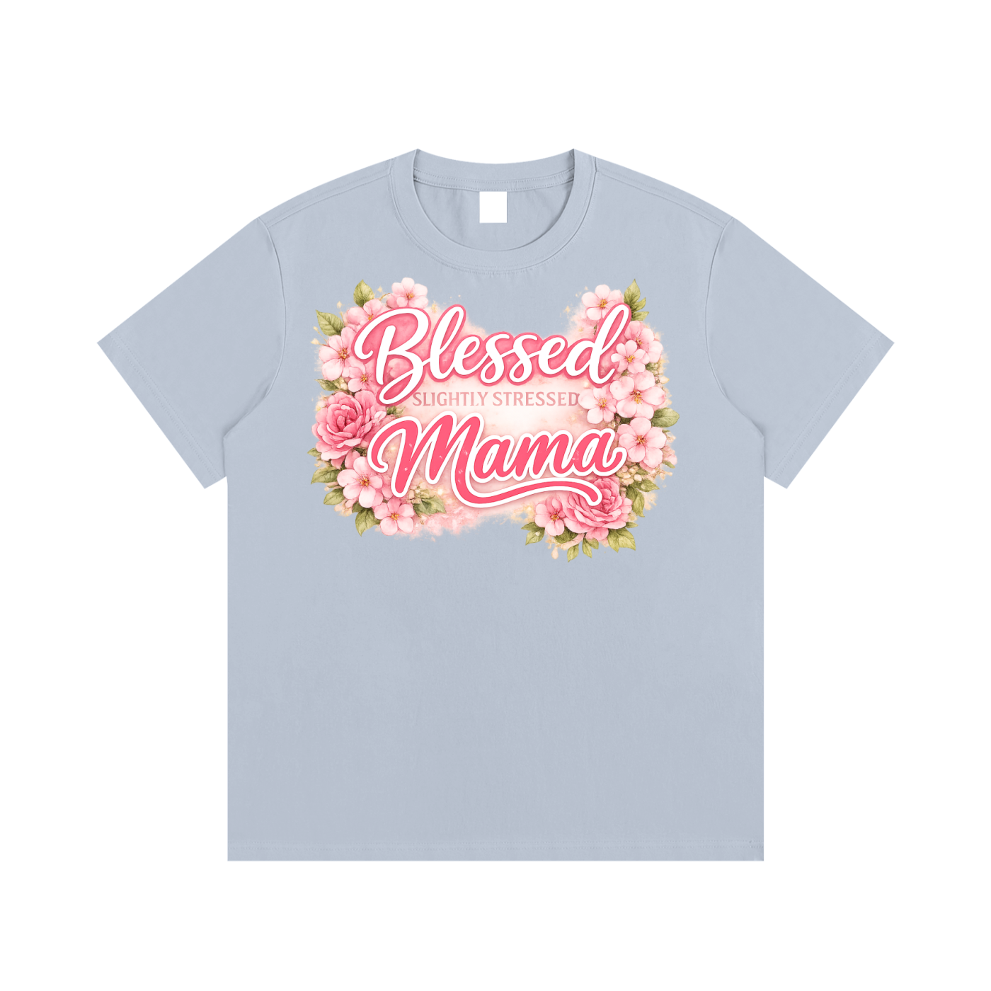 Blessed/Stressed Mama|Essential Cotton T-Shirt