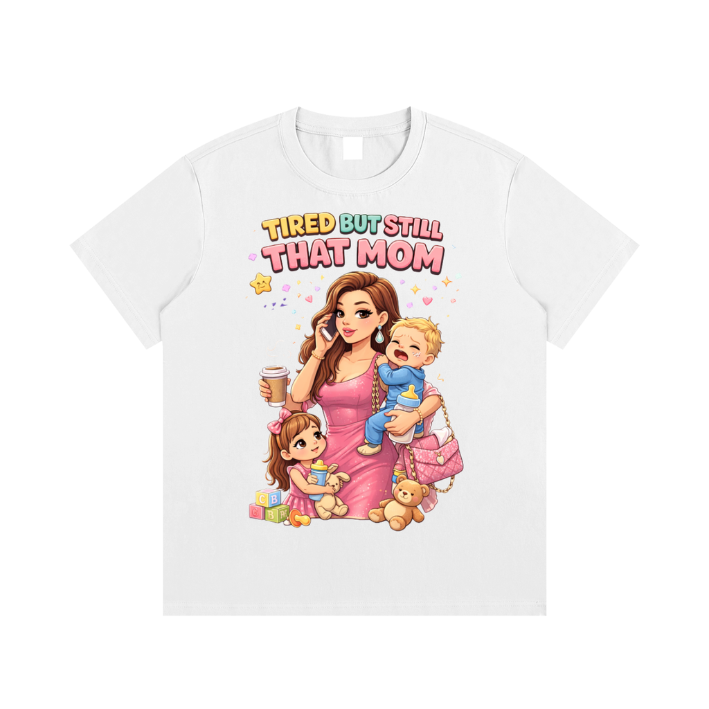 Light|Tired Mama|Essential Cotton T-Shirt