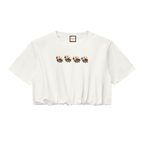 Women’s Crop Bubble Hem T-Shirt