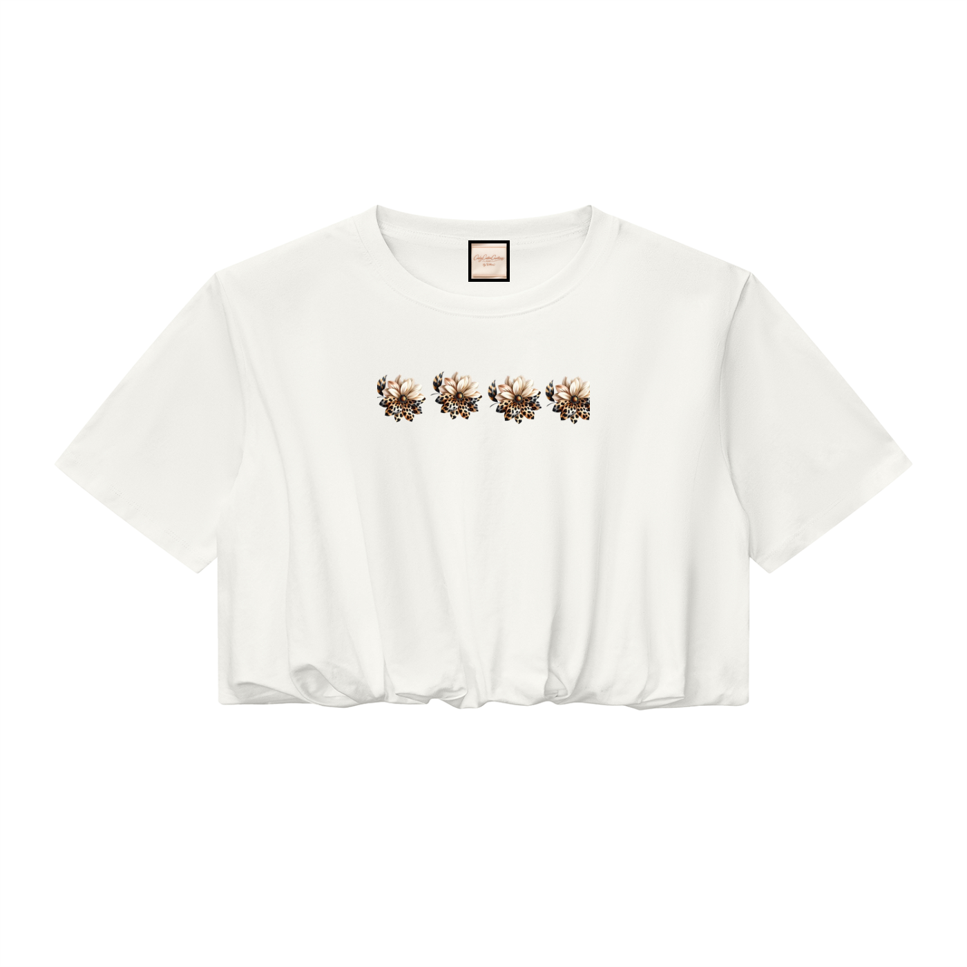 Women’s Crop Bubble Hem T-Shirt
