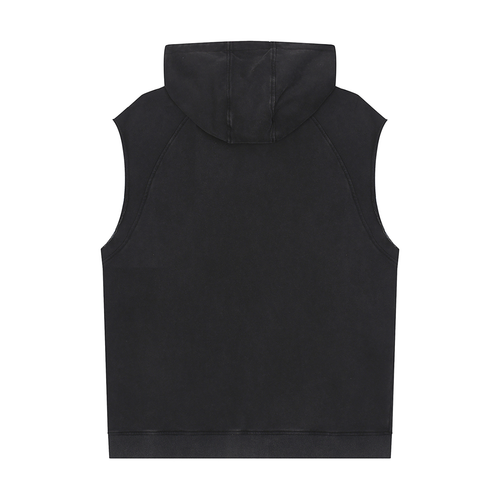 Alpha|Snow Washed Sleeveless Hoodie