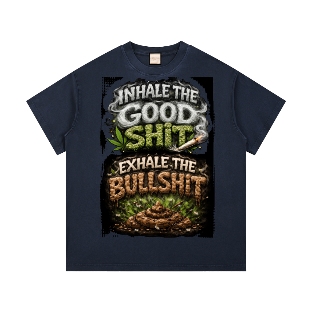 Inhale/Exhale|Vintage Wash Cotton T-Shirt