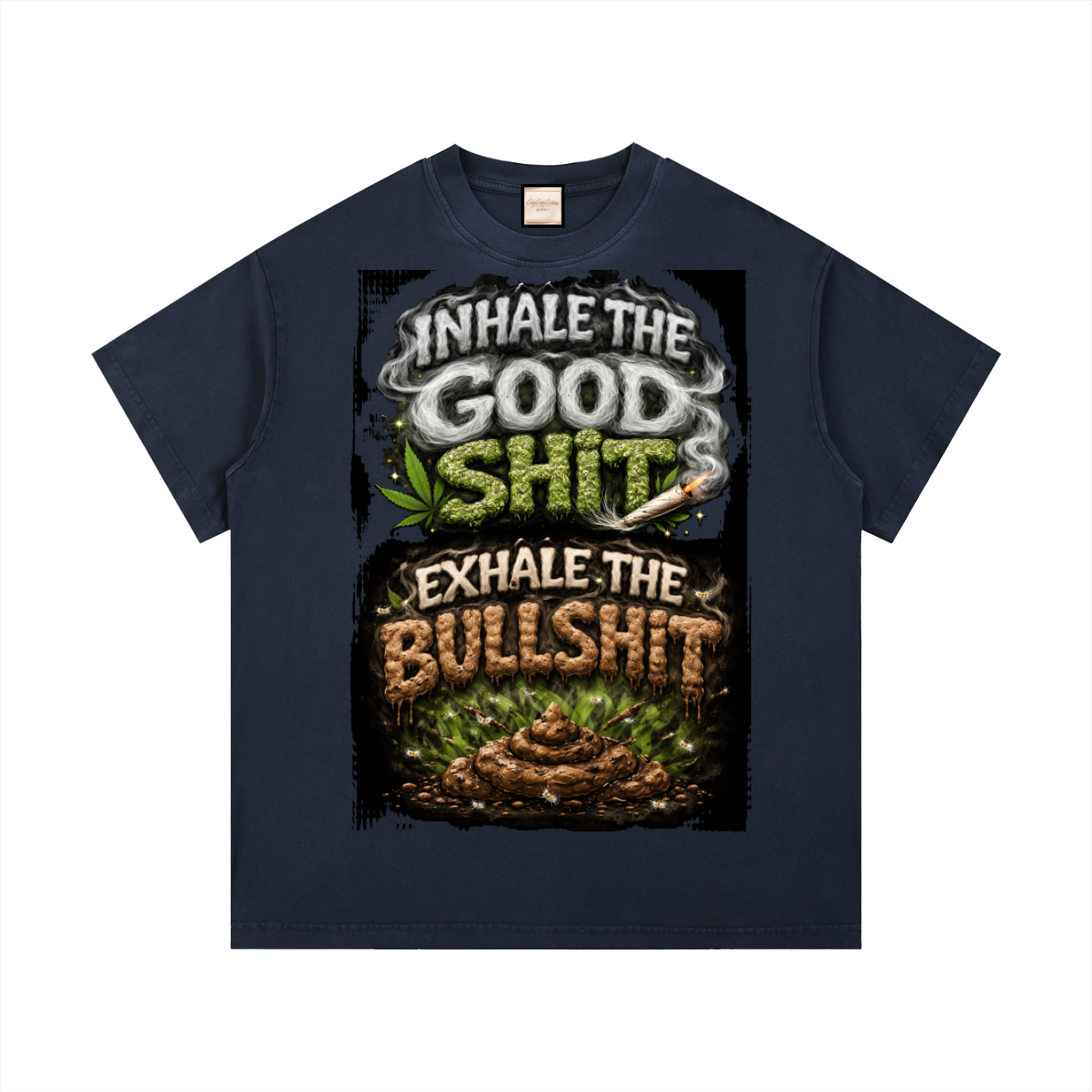 Inhale/Exhale|Vintage Wash Cotton T-Shirt