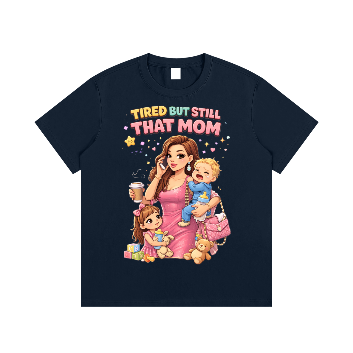 Light|Tired Mama|Essential Cotton T-Shirt