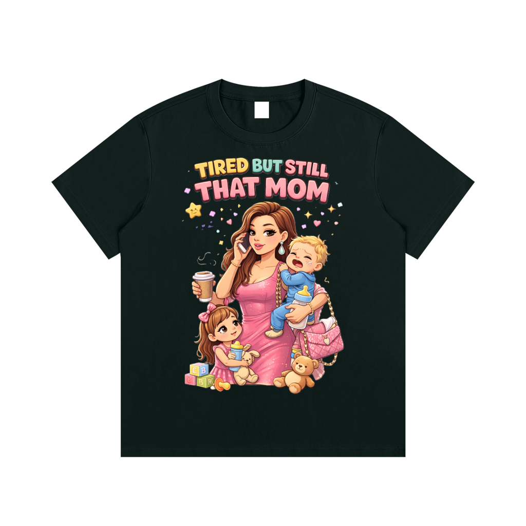 Light|Tired Mama|Essential Cotton T-Shirt