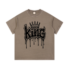 King Drip|Vintage Wash Cotton T-Shirt