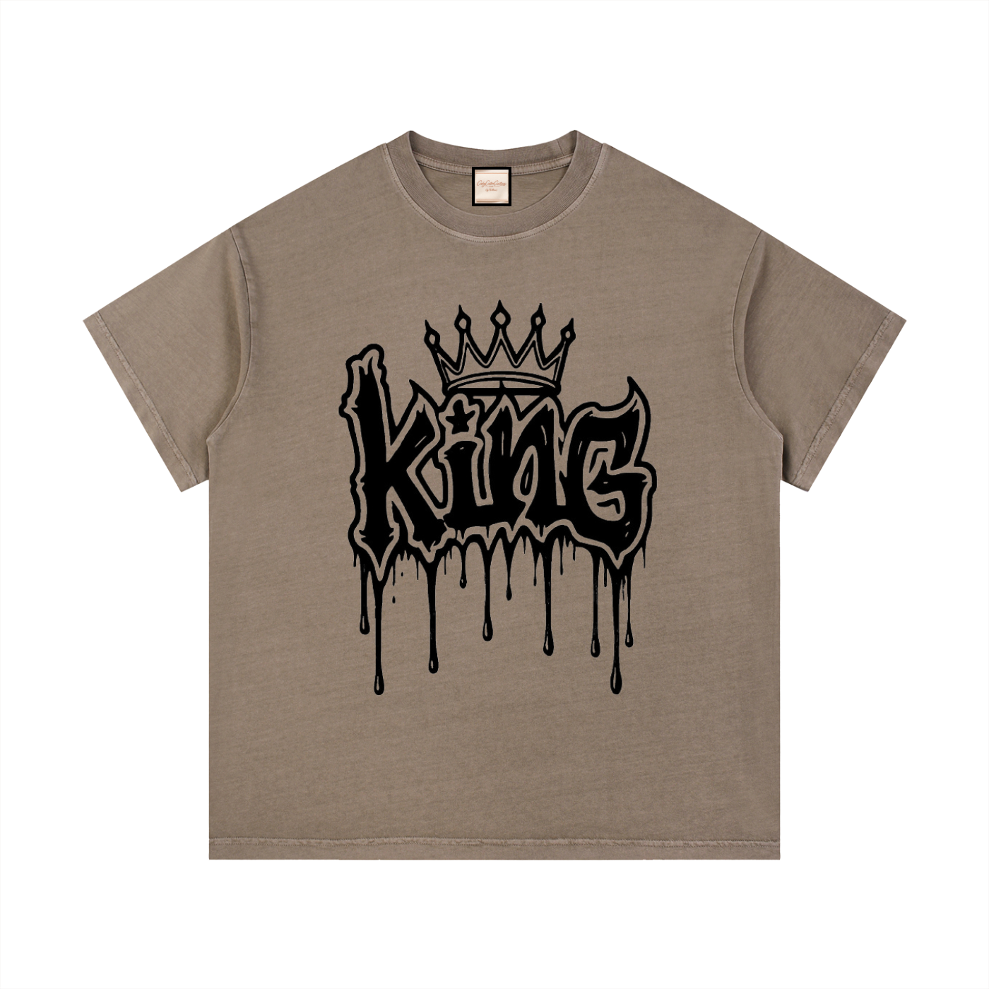 King Drip|Vintage Wash Cotton T-Shirt