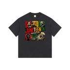 Juneteenth |Vintage Washed Oversized Cotton T-Shirt