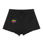 Women’s Vintage Wash High Rise Denim Shorts