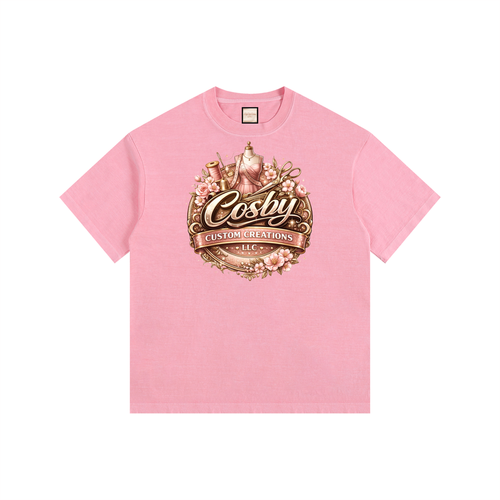 Old LOGO|Vintage Washed Oversized Cotton T-Shirt