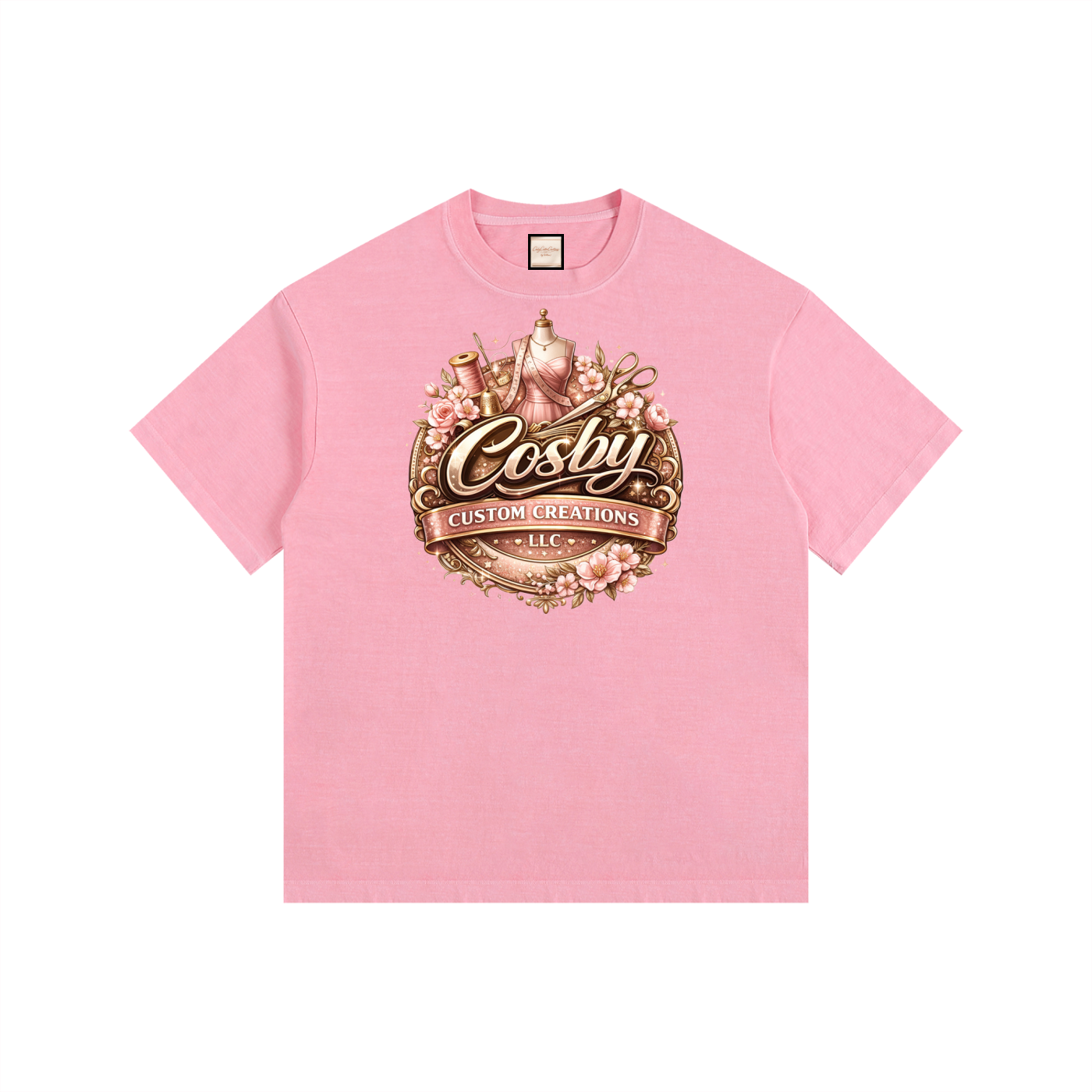 Old LOGO|Vintage Washed Oversized Cotton T-Shirt