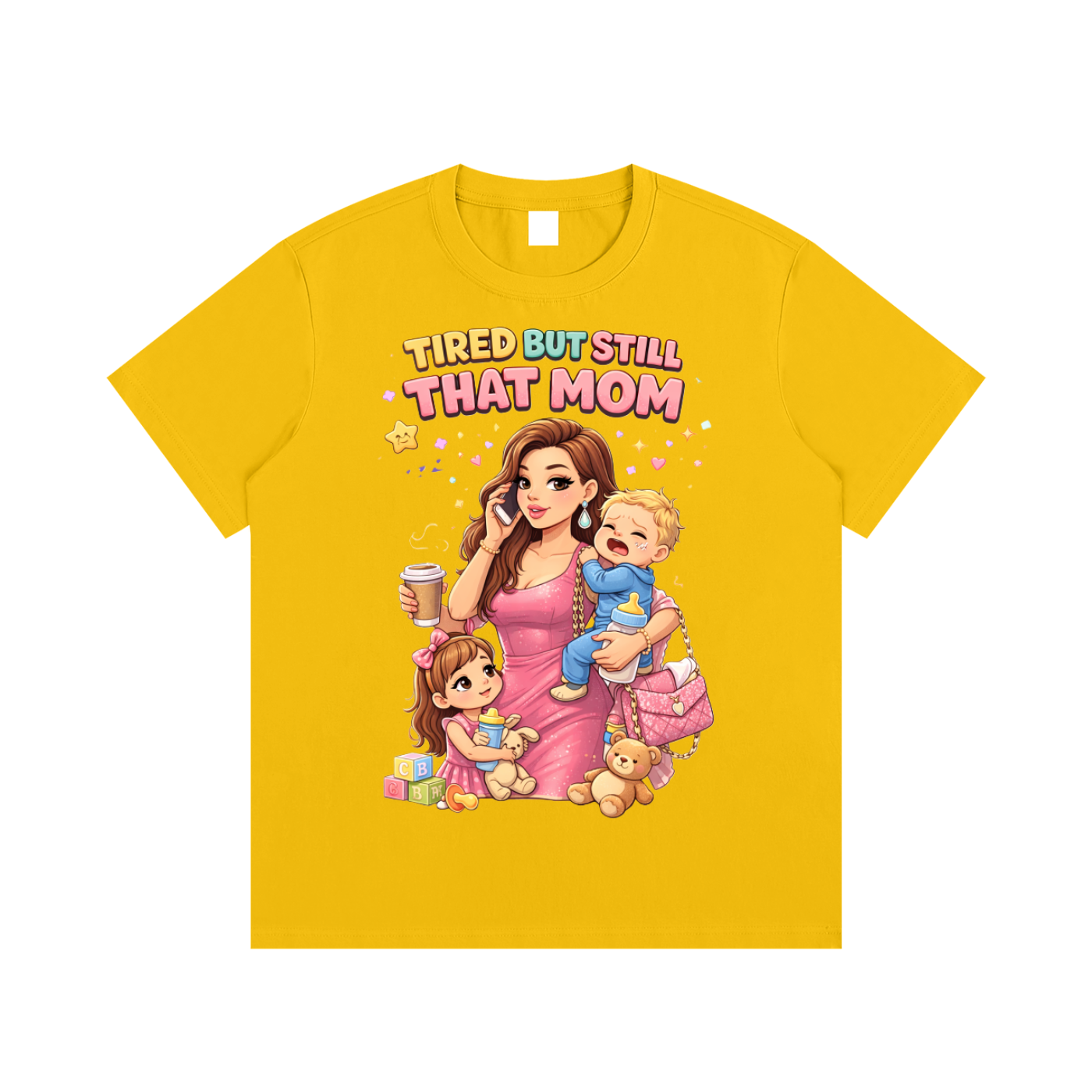 Light|Tired Mama|Essential Cotton T-Shirt