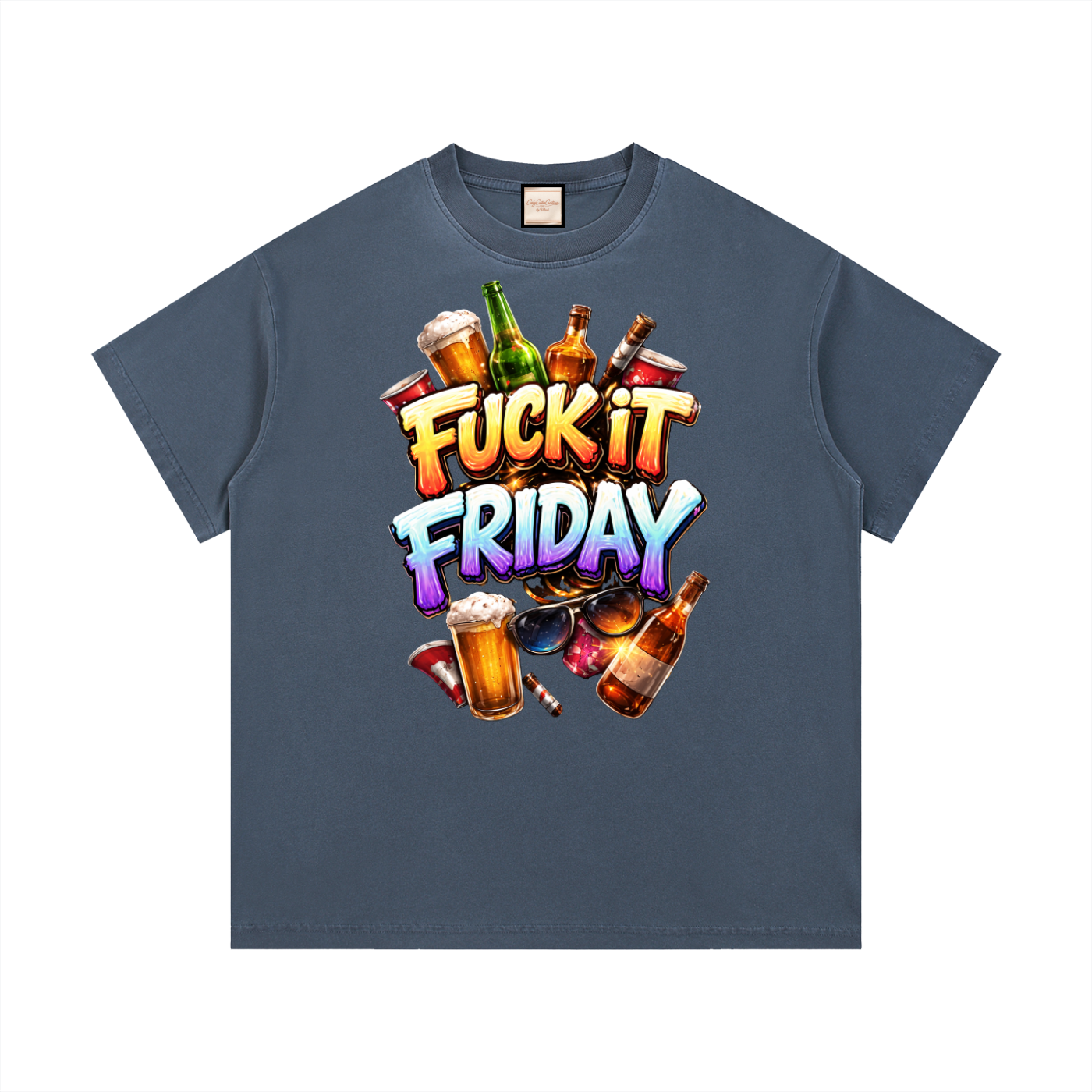 Fuck It Friday|Vintage Wash Cotton T-Shirt