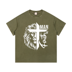 Man of Faith|Vintage Wash Cotton T-Shirt