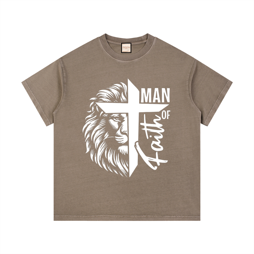 Man of Faith|Vintage Wash Cotton T-Shirt