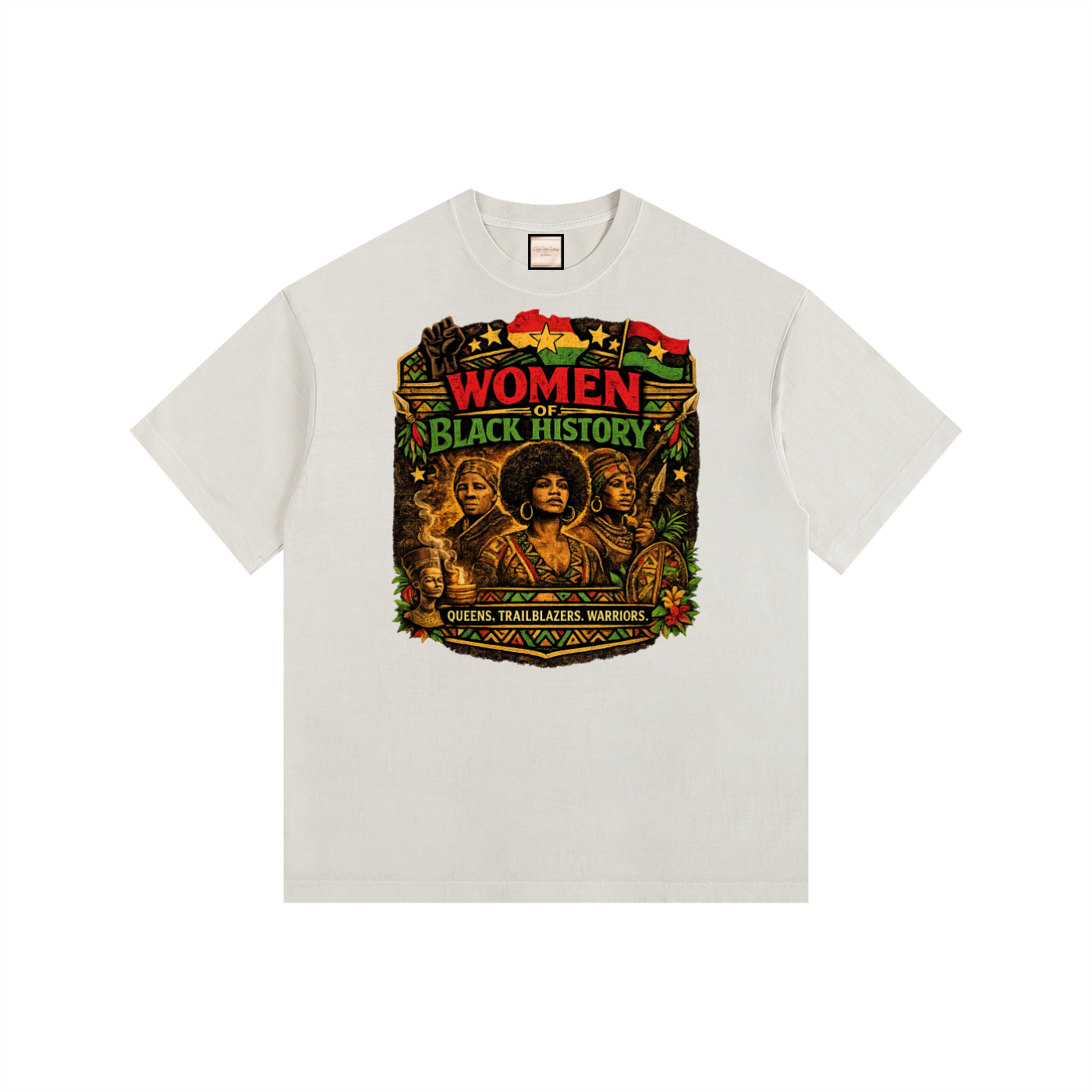 Women|Juneteenth|Vintage Washed Oversized Cotton T-Shirt
