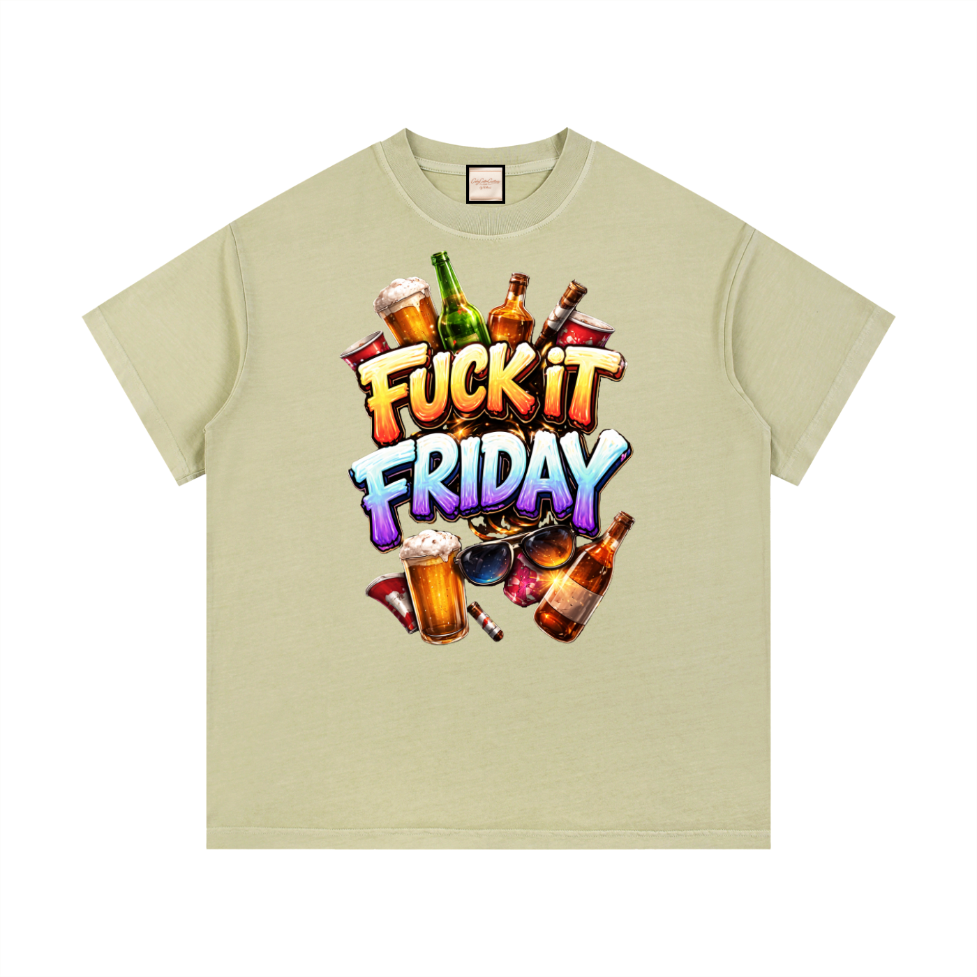 Fuck It Friday|Vintage Wash Cotton T-Shirt