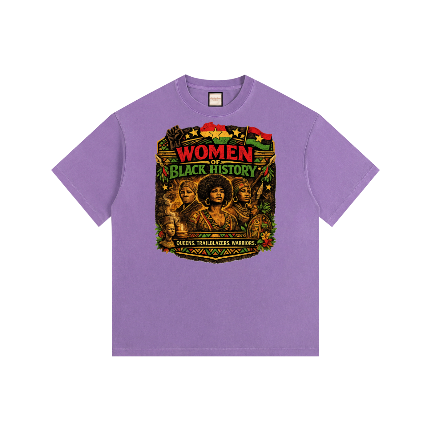 Women|Juneteenth|Vintage Washed Oversized Cotton T-Shirt