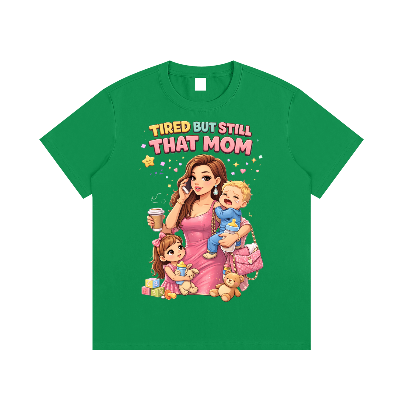 Light|Tired Mama|Essential Cotton T-Shirt