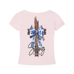 Bible Verse|Proverbs 31:25|Tencel Slim Fit V-Neck T-Shirt