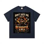 Light|Beardiful|Vintage Wash Cotton T-Shirt