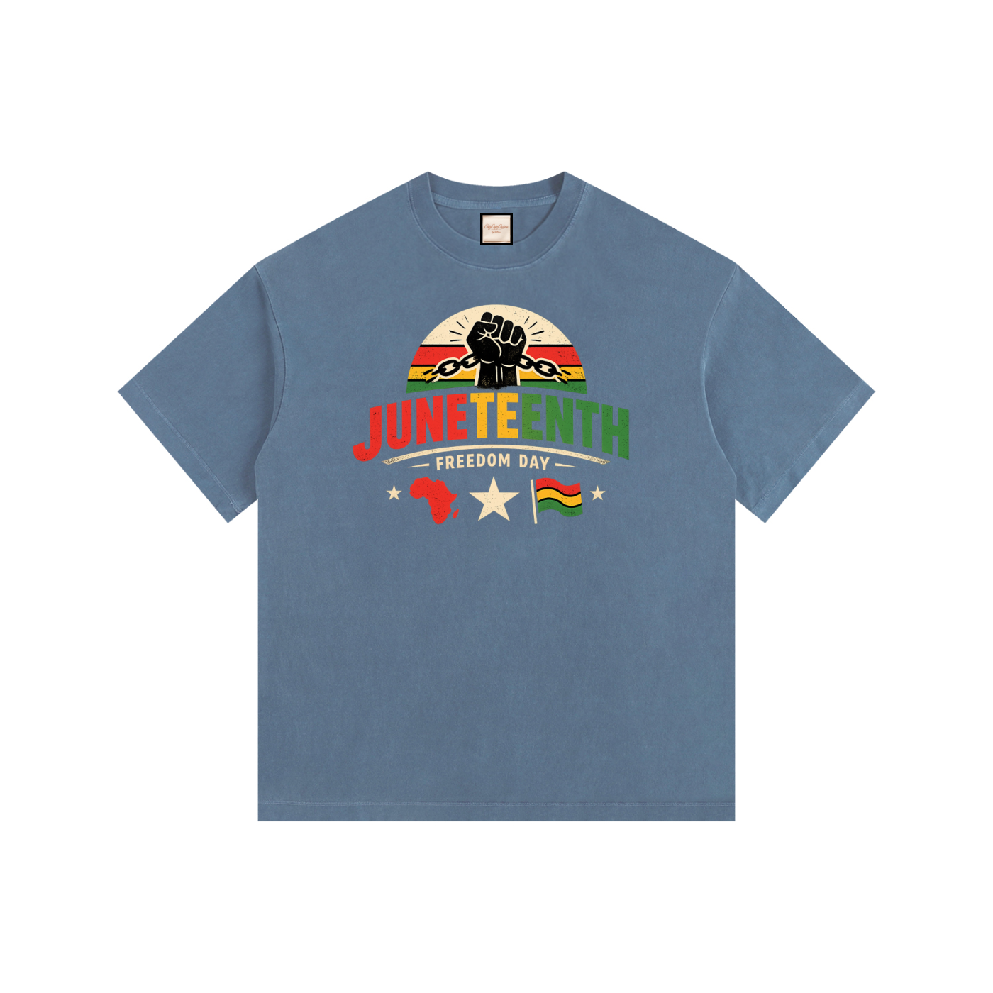 Freedom Day|Vintage Washed Oversized Cotton T-Shirt